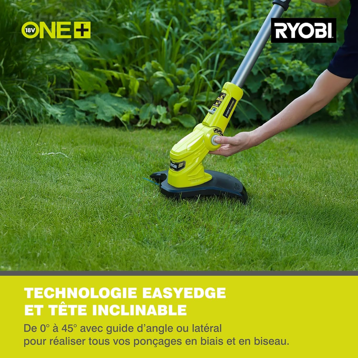 Ryobi- Coupe-Bordures/Dresse-Bordures 18V One+™ - 25/30 cm (1 x 2 Ah) - RLT183220S